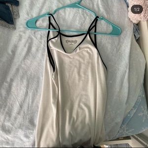 white tank top